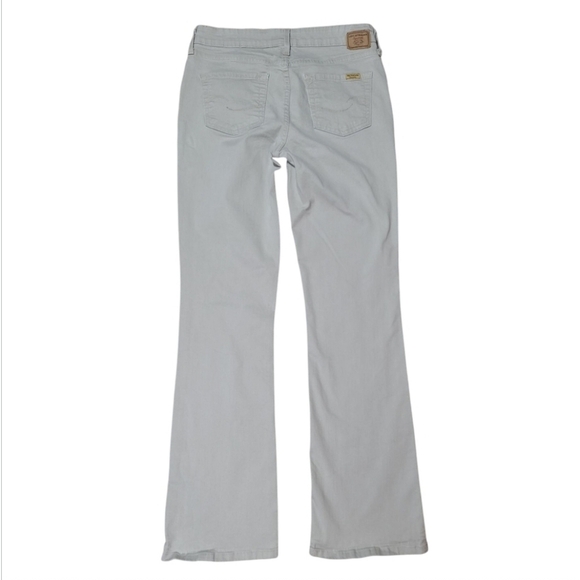 Levi Strauss Signature Low Rise Bootcut WFL423 Khaki Size Misses 8 Long - Picture 3 of 16